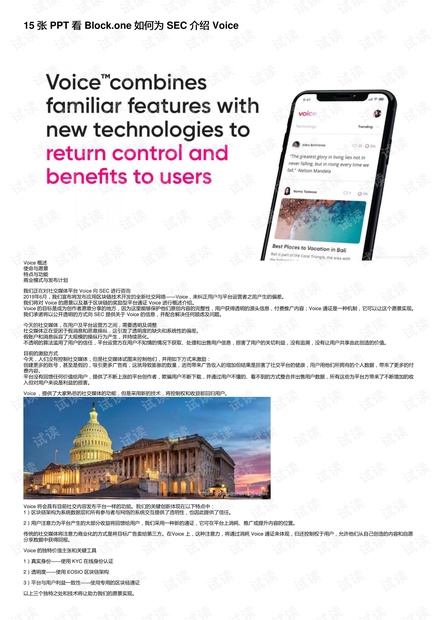 15 张 ppt 看 block.one 如何为 sec 介绍 voice