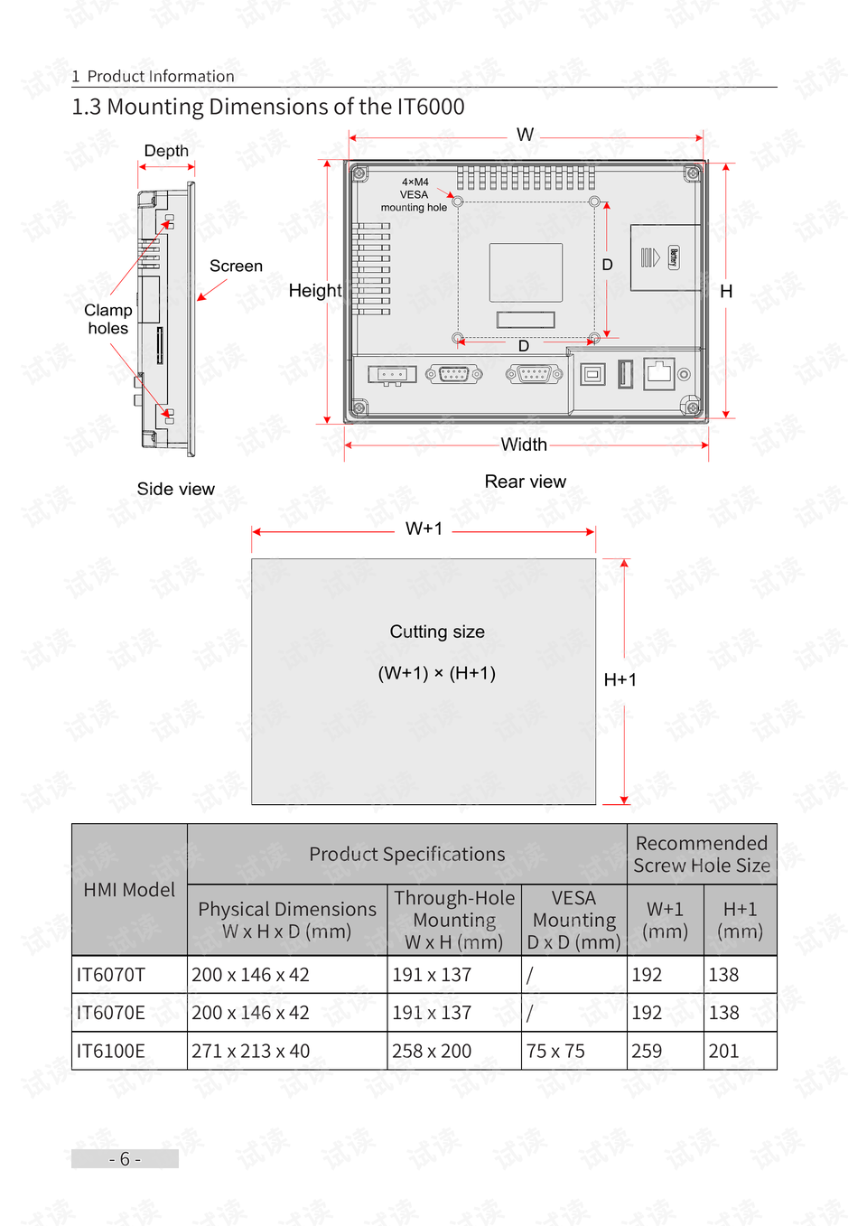 汇川it6000系列触摸屏hmi用户手册_使用说明书-英文版