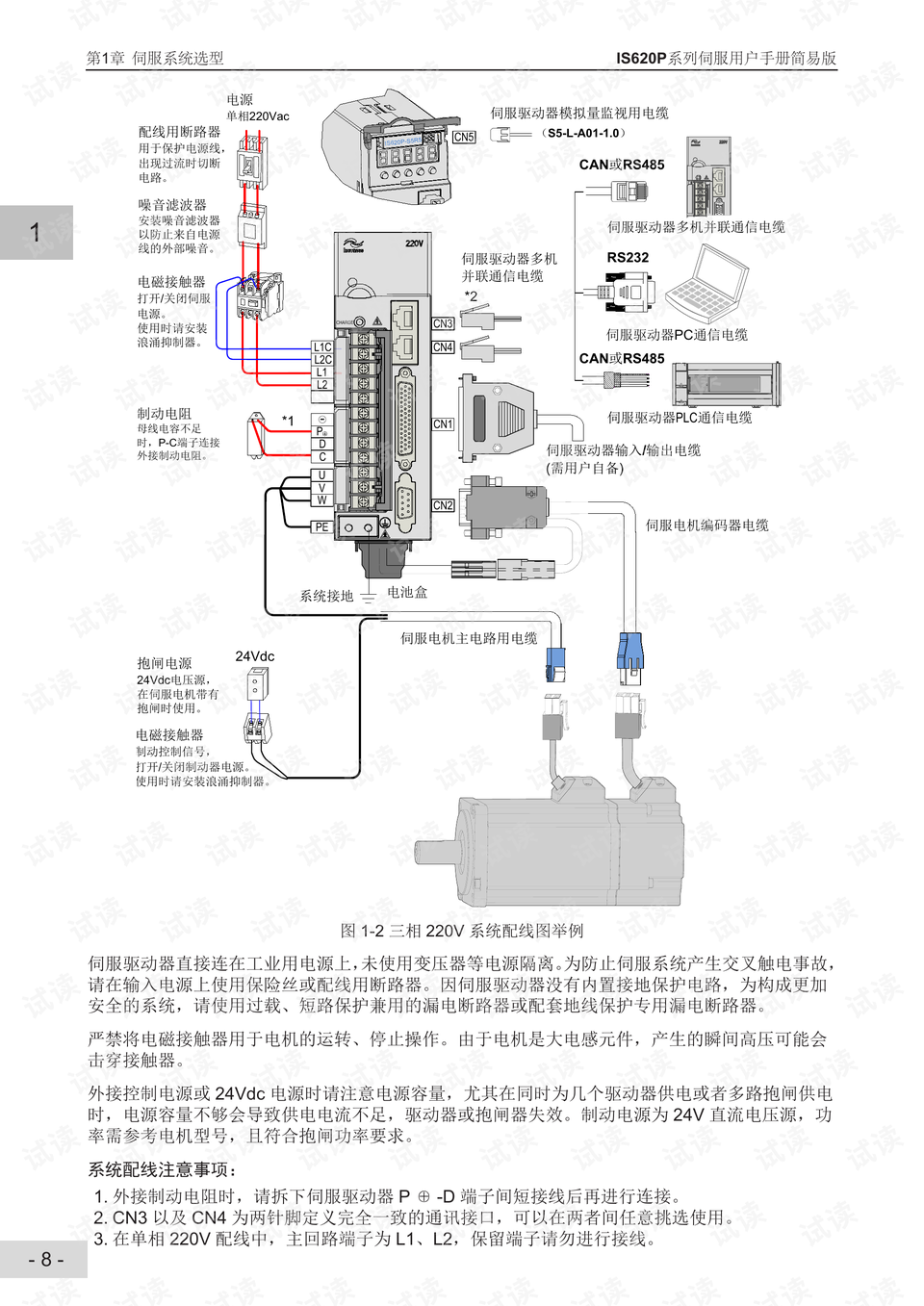汇川is620p伺服驱动器简易版手册