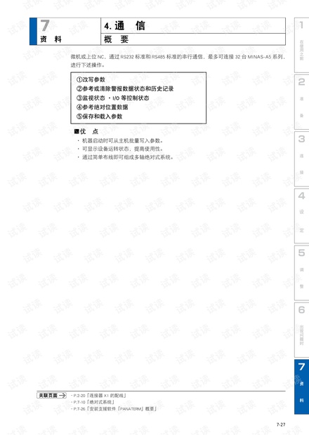 松下A5伺服 手册 松下A5通讯手册