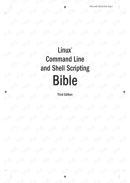 Linux command line and shell scripting Bible 3rd Edition