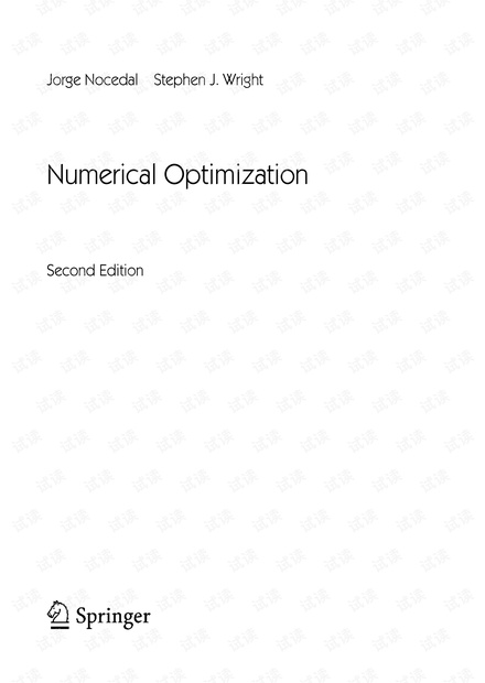 S. J. Wright Numerical Optimization(second edition).pdf