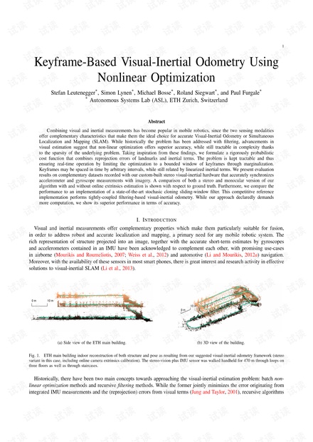 Keyframe-Based Visual-Inertial Odometry Using Nonlinear Optimization.pdf