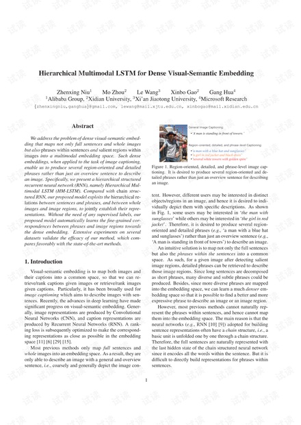 论文,ICCV17c-基于层次化多模态LSTM的视觉语义联合嵌入