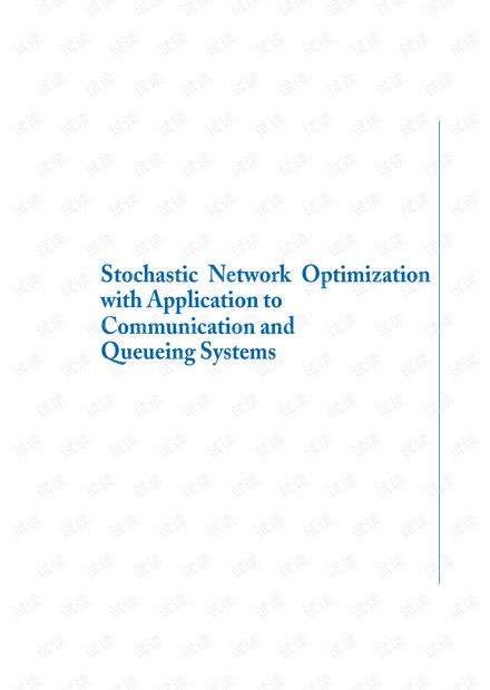 Stochastic Network Optimization Communication and Queueing Systems