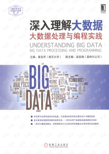 深入理解大数据:大数据处理与编程实践.pdf