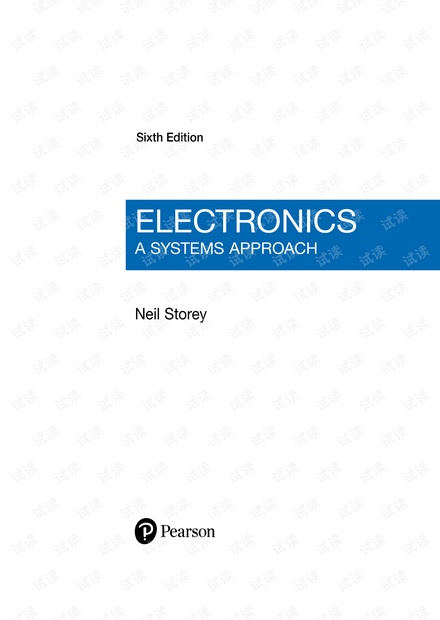 Electronics A Systems Approach 6th Edition by Neil Storey- 2017