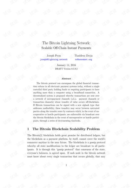 The Bitcoin Lightning Network: Scalable Off-Chain Instant Payments.pdf