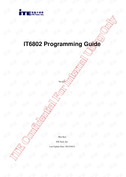 IT6802 Programming Guide