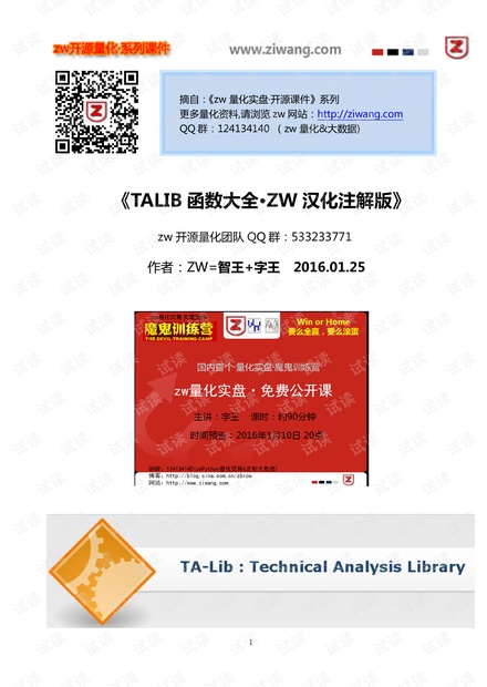 TALIB 函數大全