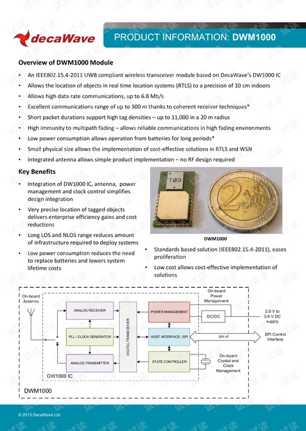 DECAWAVE dwm1000-product-brief_0