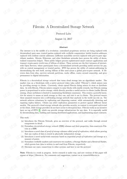 Filecoin白皮书