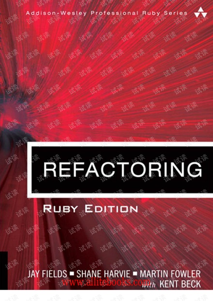 重构 ruby版 英文原版 Refactoring Ruby Edition