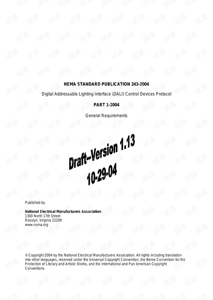 DALI Control Devices Protocol PART 1-en