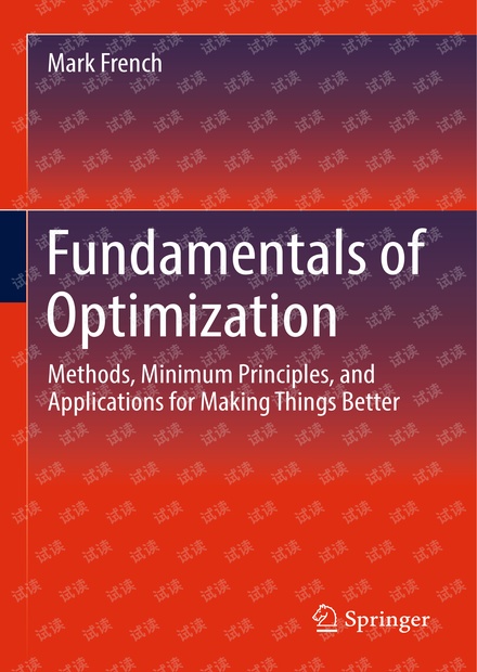 【2018新书】优化基础(Fundamentals of Optimization)