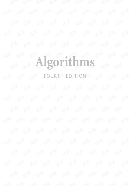 Algorithms 4th Edition