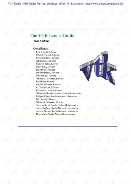 VTK User's Guide(11th,含自制三级书签)