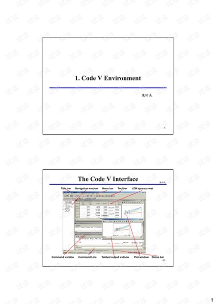 光学设计软件CODEV公差分析指南 资源-CSDN下载