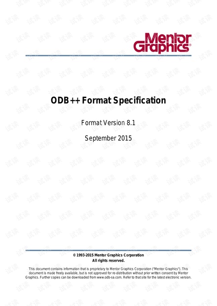 ODB++ spec