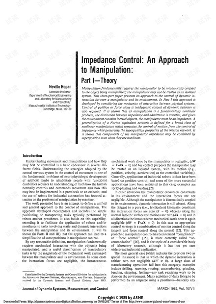 impedance-control-an-approach-to-manipulation-part-I-theory1985