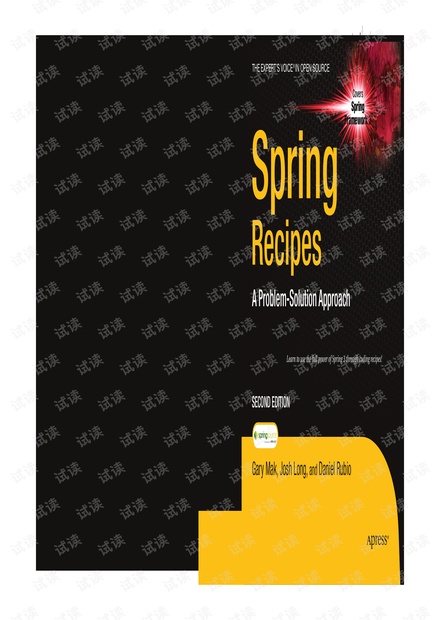 Apress.Spring.Recipes.A.Problem.Solution.Approach.2nd.Edition