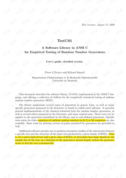 TestU01测试官方guide_testu01资源-CSDN下载