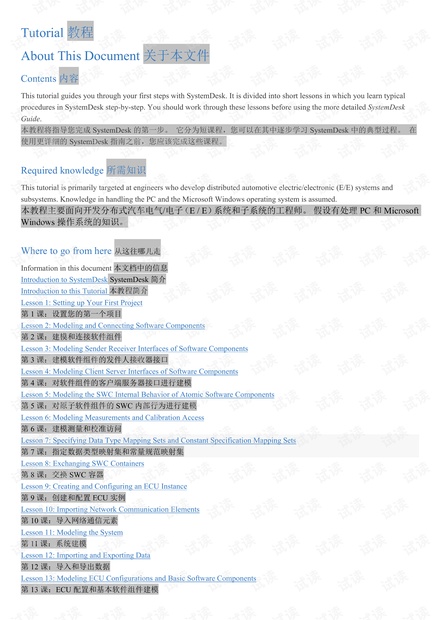 DspaceDspace_System_Desk_Tutorial帮助手册_V5.1(中英文互译)_dspace和matlab联合仿真资源 ...