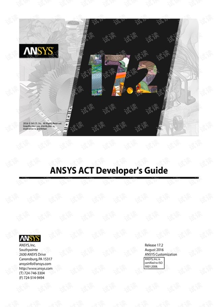 ANSYS ACT Developers Guide