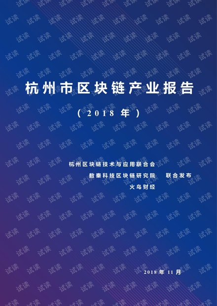 数秦科技:2018年杭州市区块链产业报告