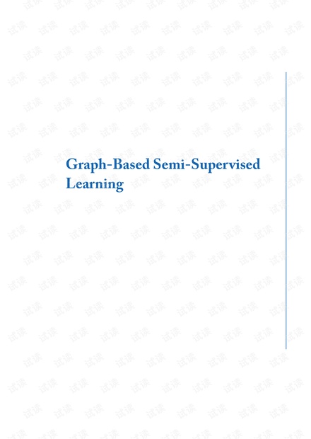Graph-Based Semi-Supervised Learning