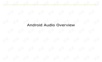 Android Audio Framework