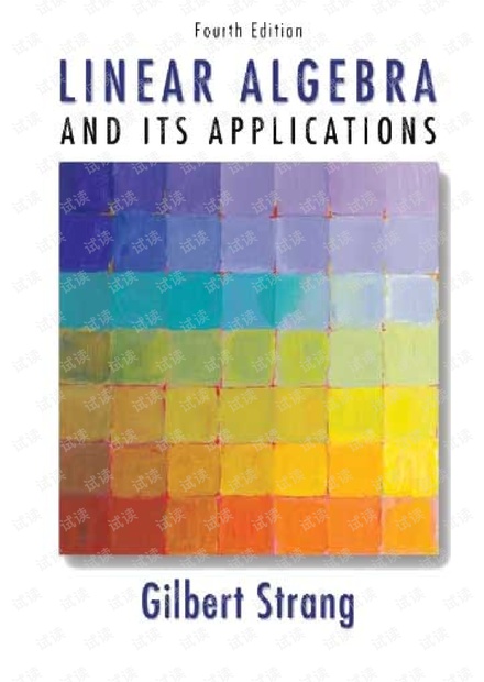 【国外高质量线性代数教材】Linear algebra and its applications 高清 含详细目录 详细书签 英文版
