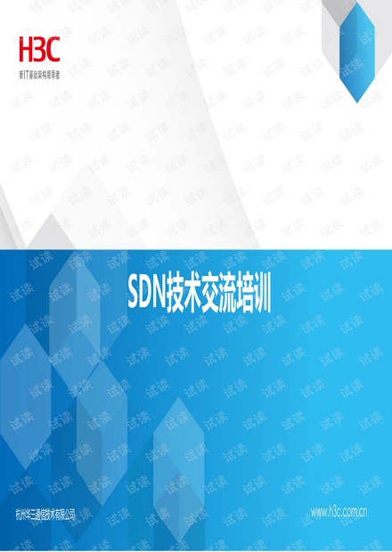 华三SDN技术项目交流