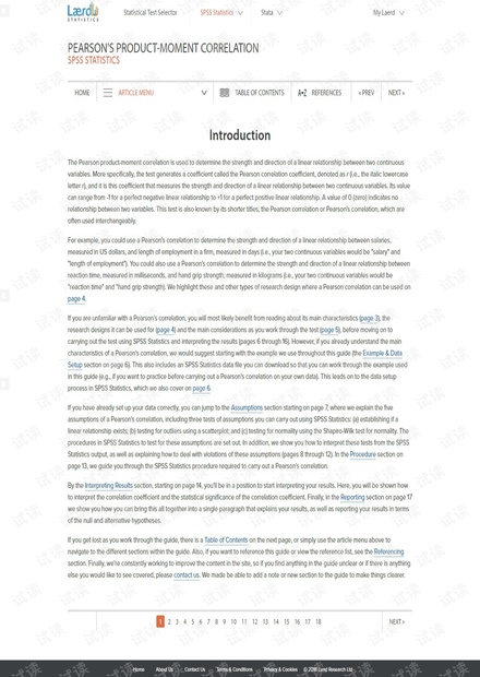 SPSS教程之pearson's product-moment correlation