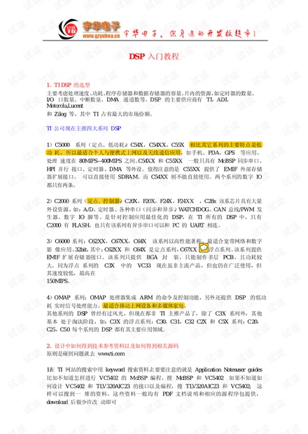 DSP入门教程(PDF格式) .pdf