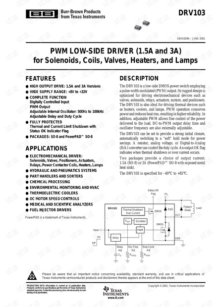TI DRV103电磁阀驱动芯片技术手册 - CSDN文库