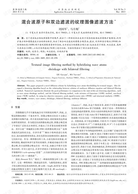 论文研究-混合波原子和双边滤波的纹理图像滤波方法.pdf