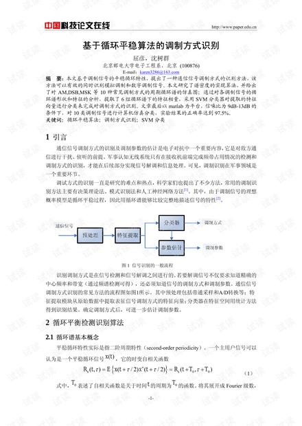 论文研究-基于循环平稳算法的调制方式识别 .pdf