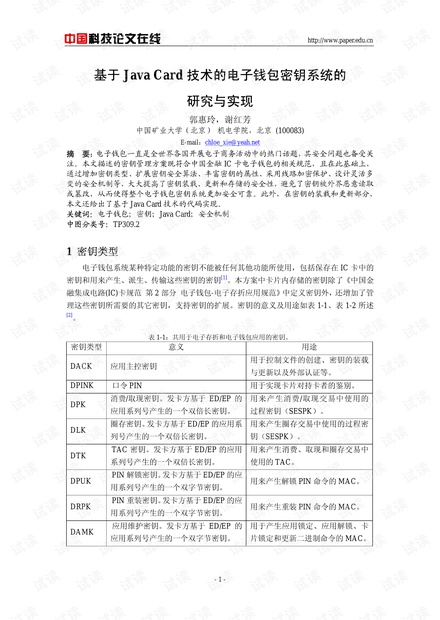 论文研究-基于Java Card技术的电子钱包密钥系统的研究与实现 .pdf