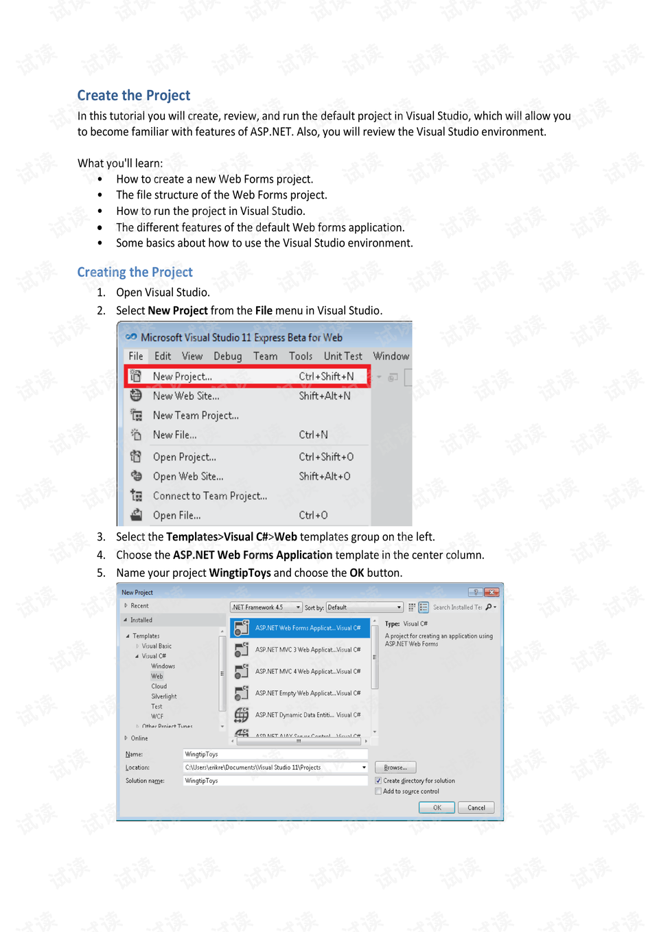 gettingstartedwithasp.net4.5webformsfreepdfbook.pdf英文原版 其它代码类资源 csdn下载