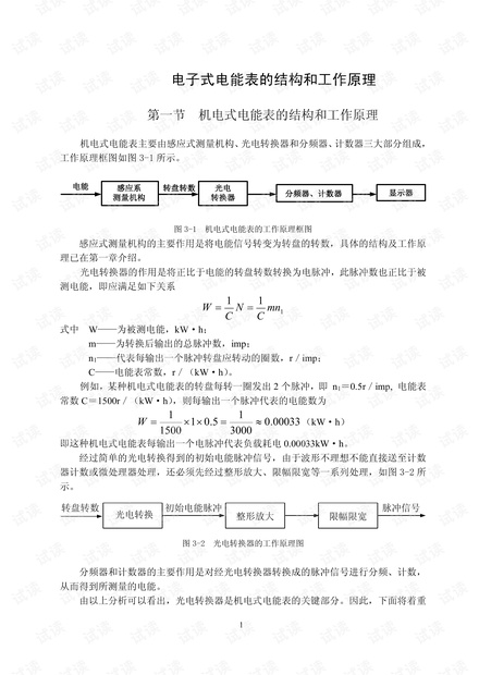 电子式电能表的结构和工作原理.pdf
