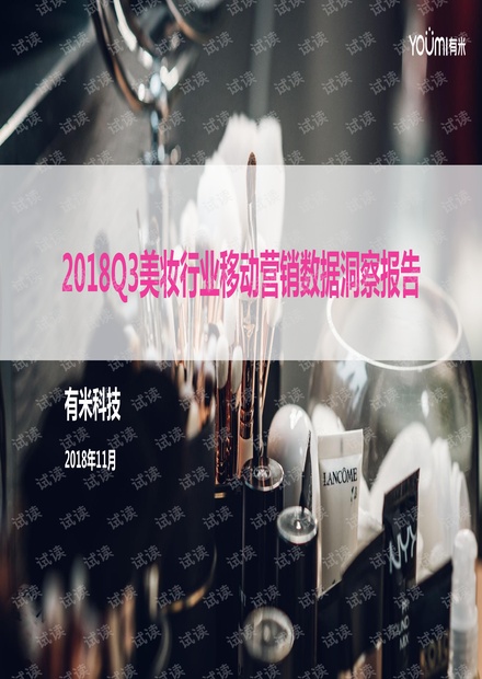 2018Q3美妆行业移动营销数据洞察报告-有米-201811.pdf