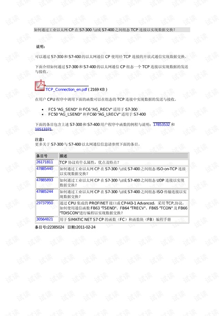 西门子SIMATIC S7-300/400通讯技术问题.pdf