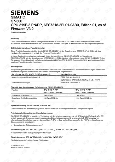 西门子SIMATIC S7-300 CPU 319F-3手册.pdf