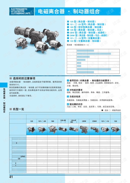 三木 电磁离合器和制动器组体选型手册.pdf