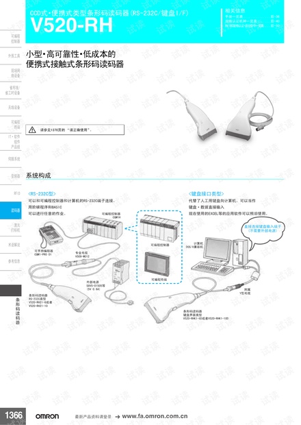 欧姆龙CCD式·便携式类型条形码读码器.pdf