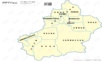 新疆地图矢量PPT模板.pptx