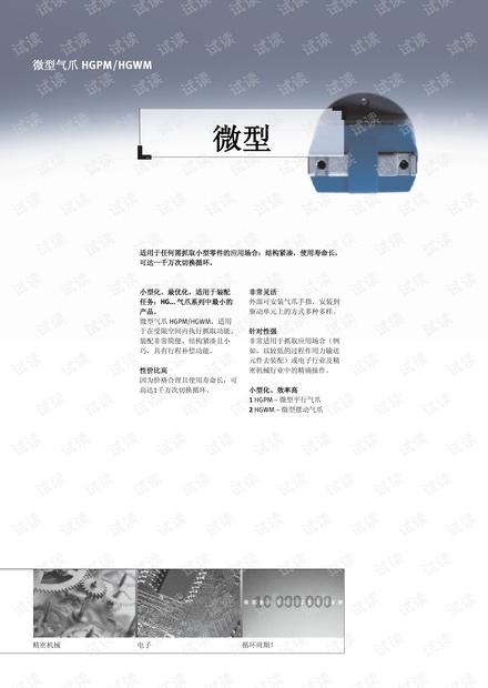Festo 微型气爪HGPM/HGWM 产品介绍(中文).pdf