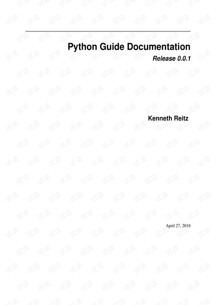 Kenneth Reitz大神写的python文档