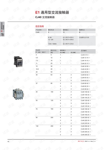 德力西CJ40 系列交流接触器.pdf